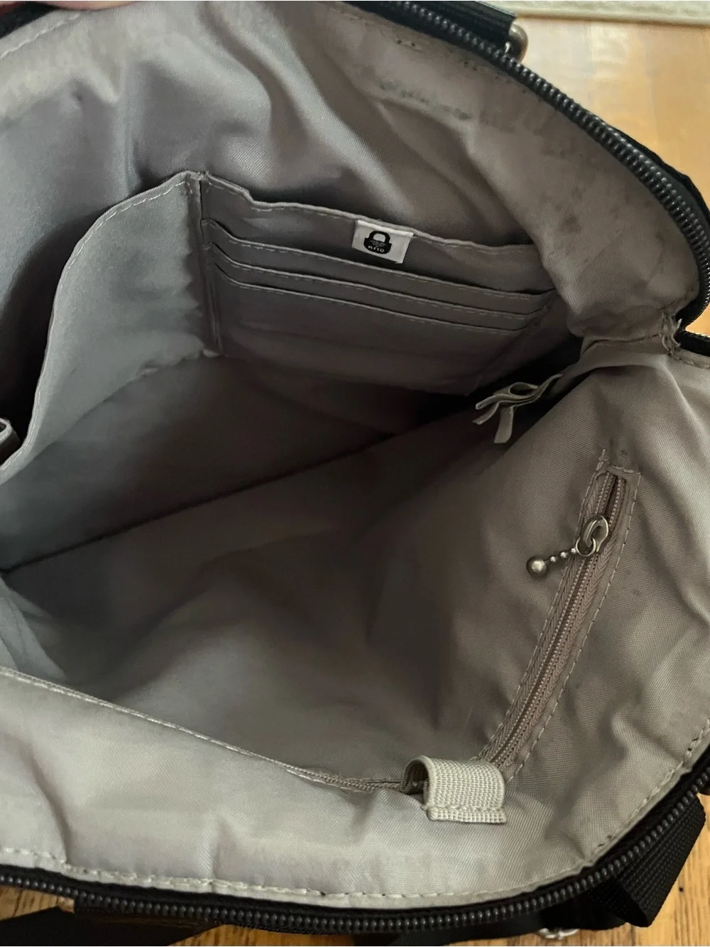 Baggallini Black Jessica Convertible Nylon Backpack Tote